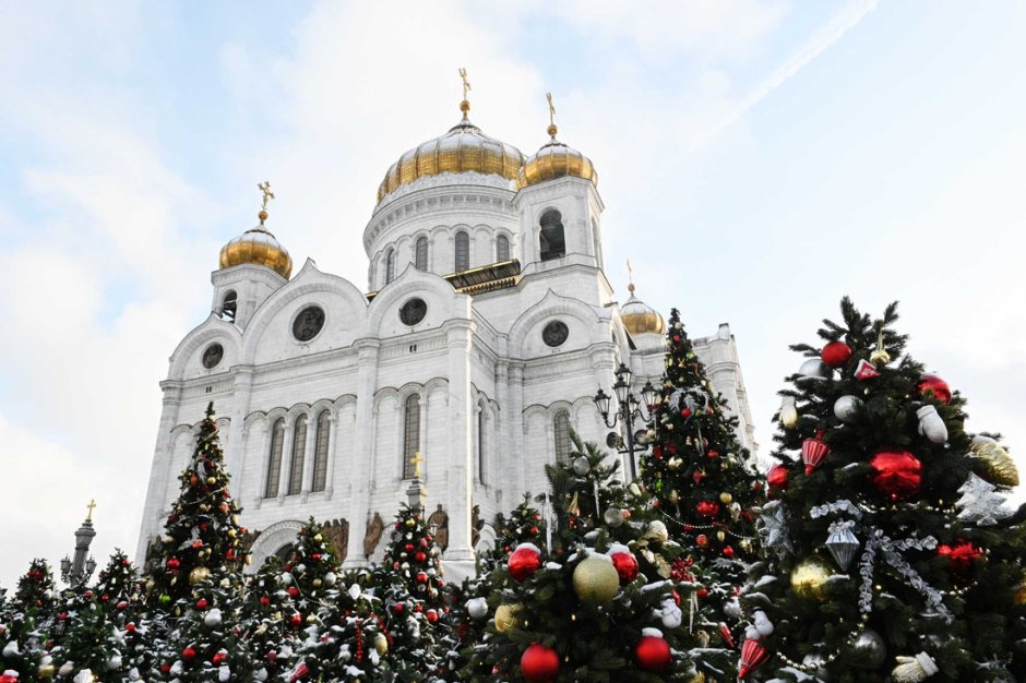 Храм Христа Спасителя в Москве Рождество
