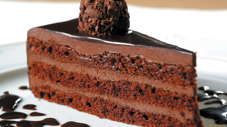 Шоколадный торт с трюфельным кремом