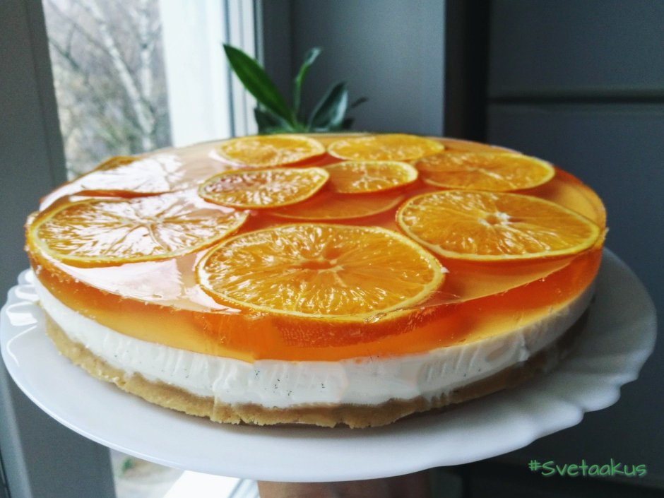 ЖЕЛЕЙНЫЙ торт с апельсинами