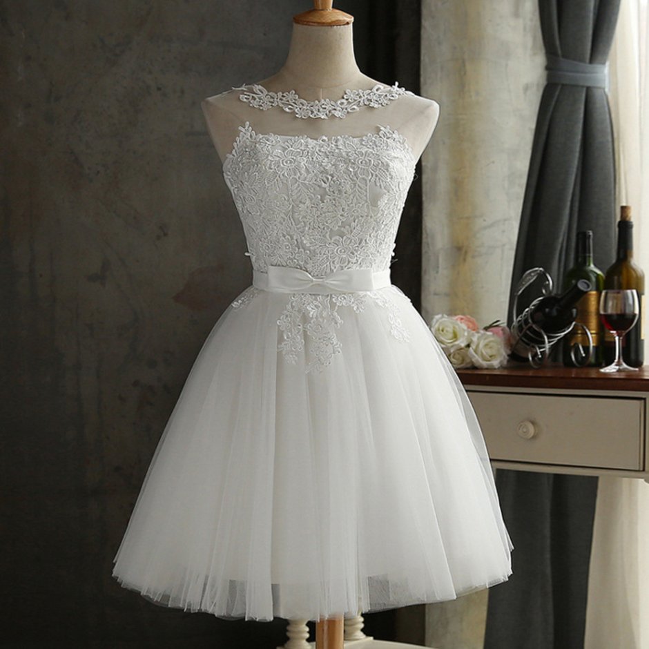 Короткое платье на свадьбу