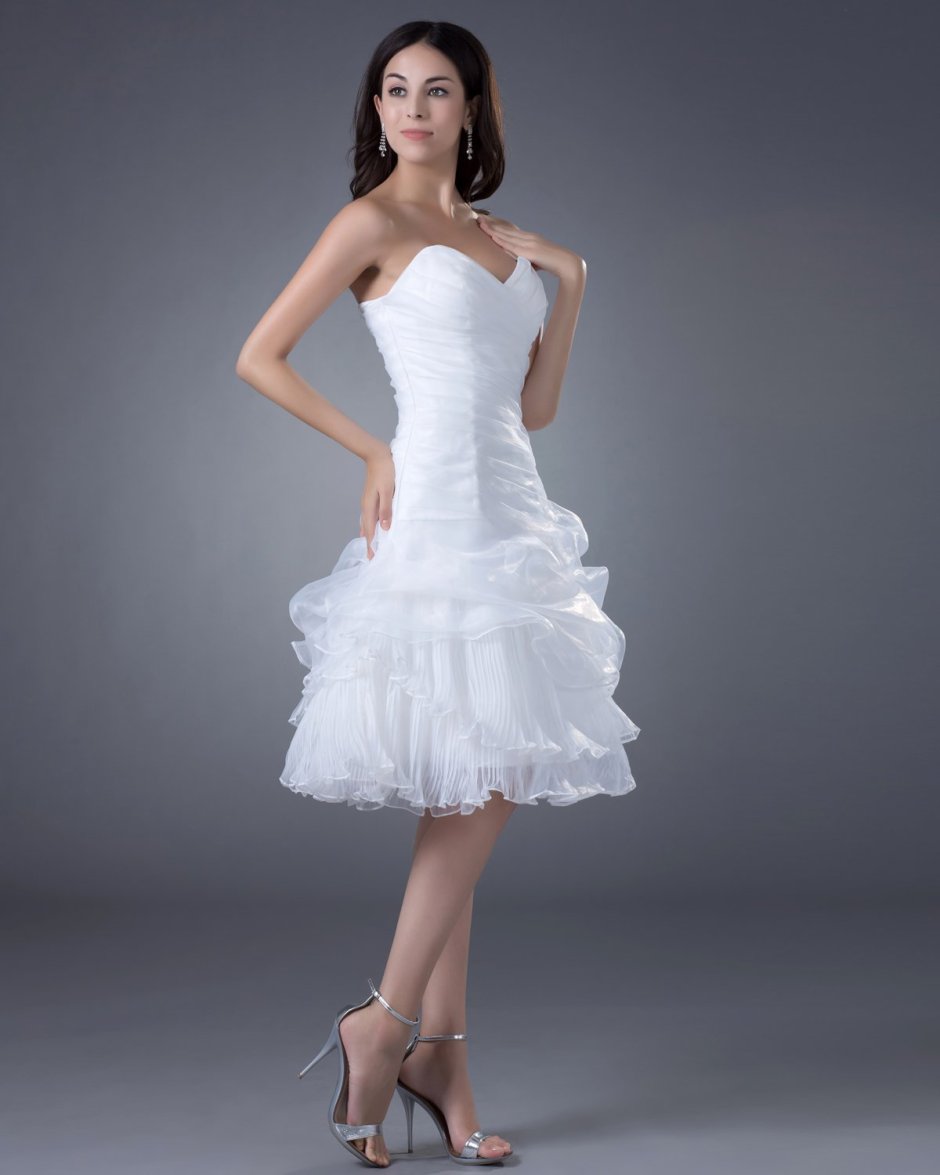 Свадебное платье миди 2022
