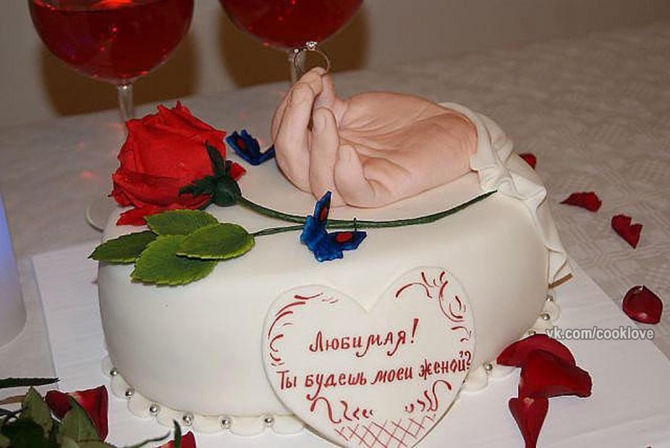 Торт для любимой девушки на день рождения