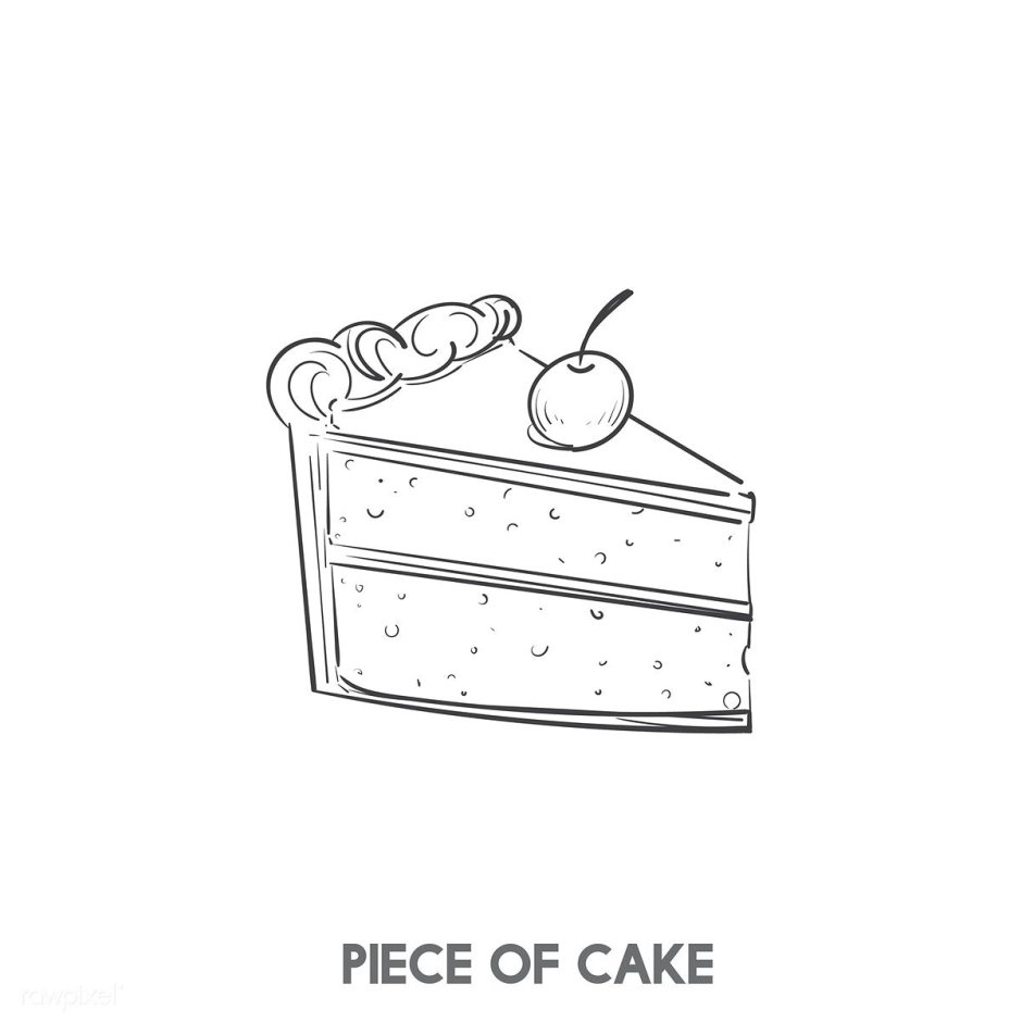 Логотип торт Минимализм