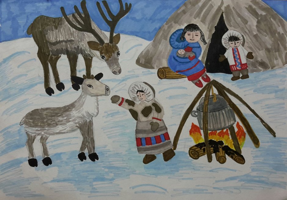 Сказки народов севера саамы иллюстрации