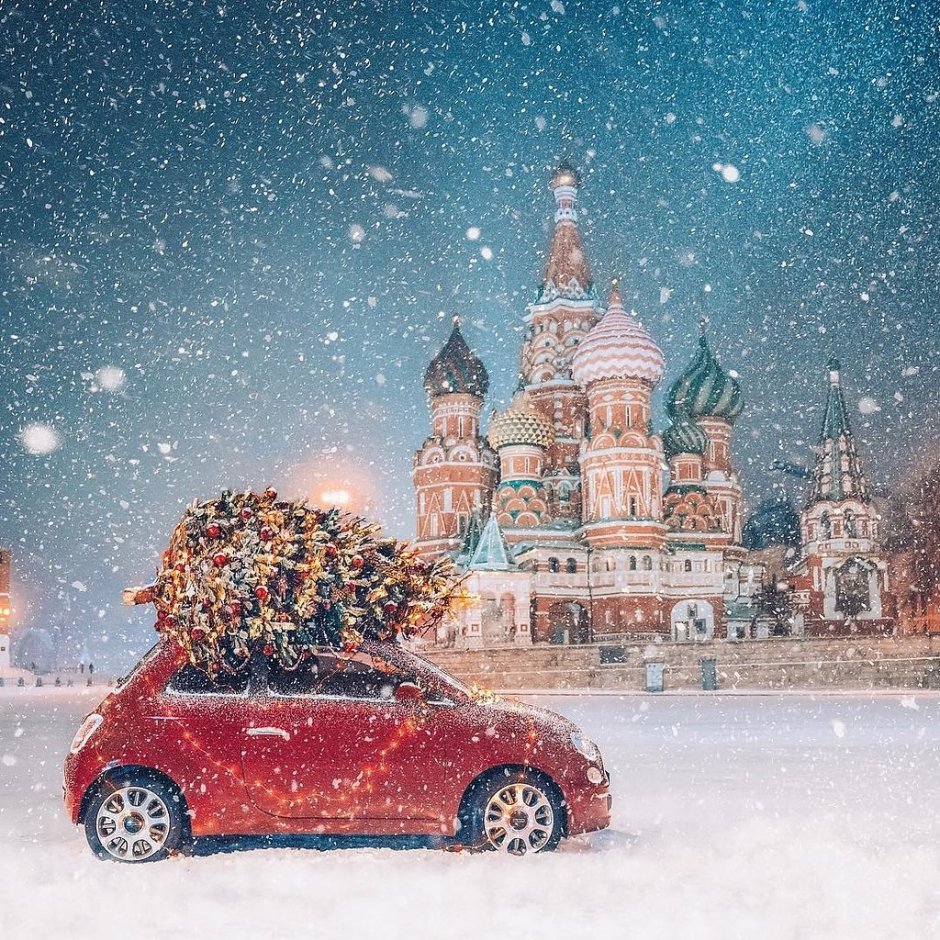 Новогодняя Снежная Москва