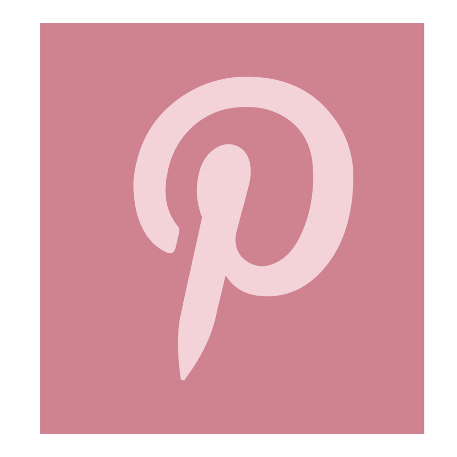 Розовый значок Пинтерест