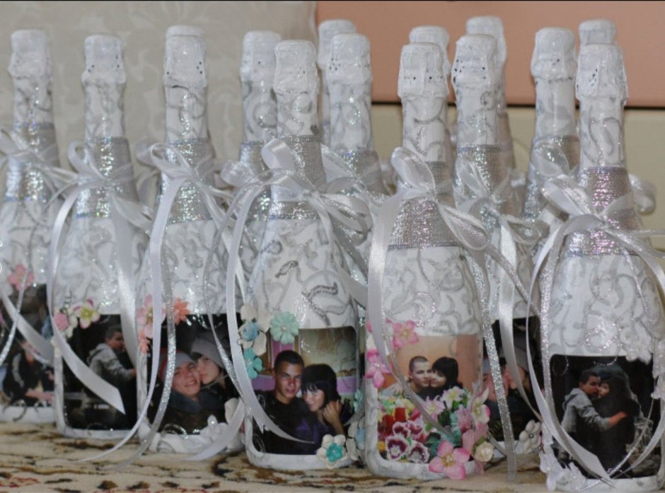 Подарочные бутылки на свадьбу