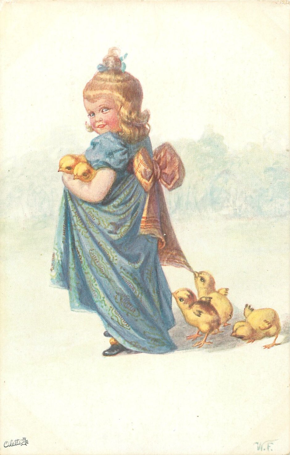 Пасхальные открытки 19 века