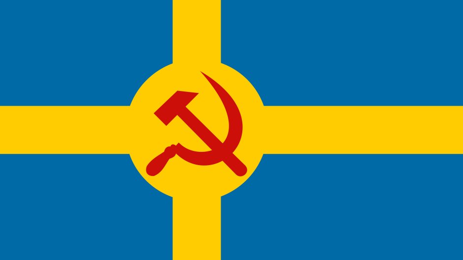 Флаг Коммунистической Швеции