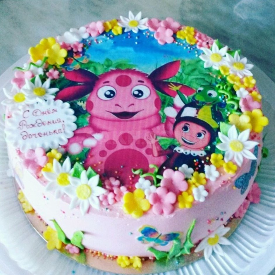 Торт с Лунтиком для девочки 2 года