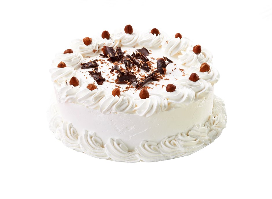 Торт на белом фоне