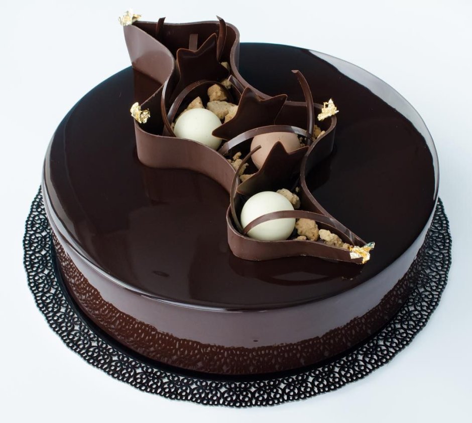 Украшение торта из шоколадок