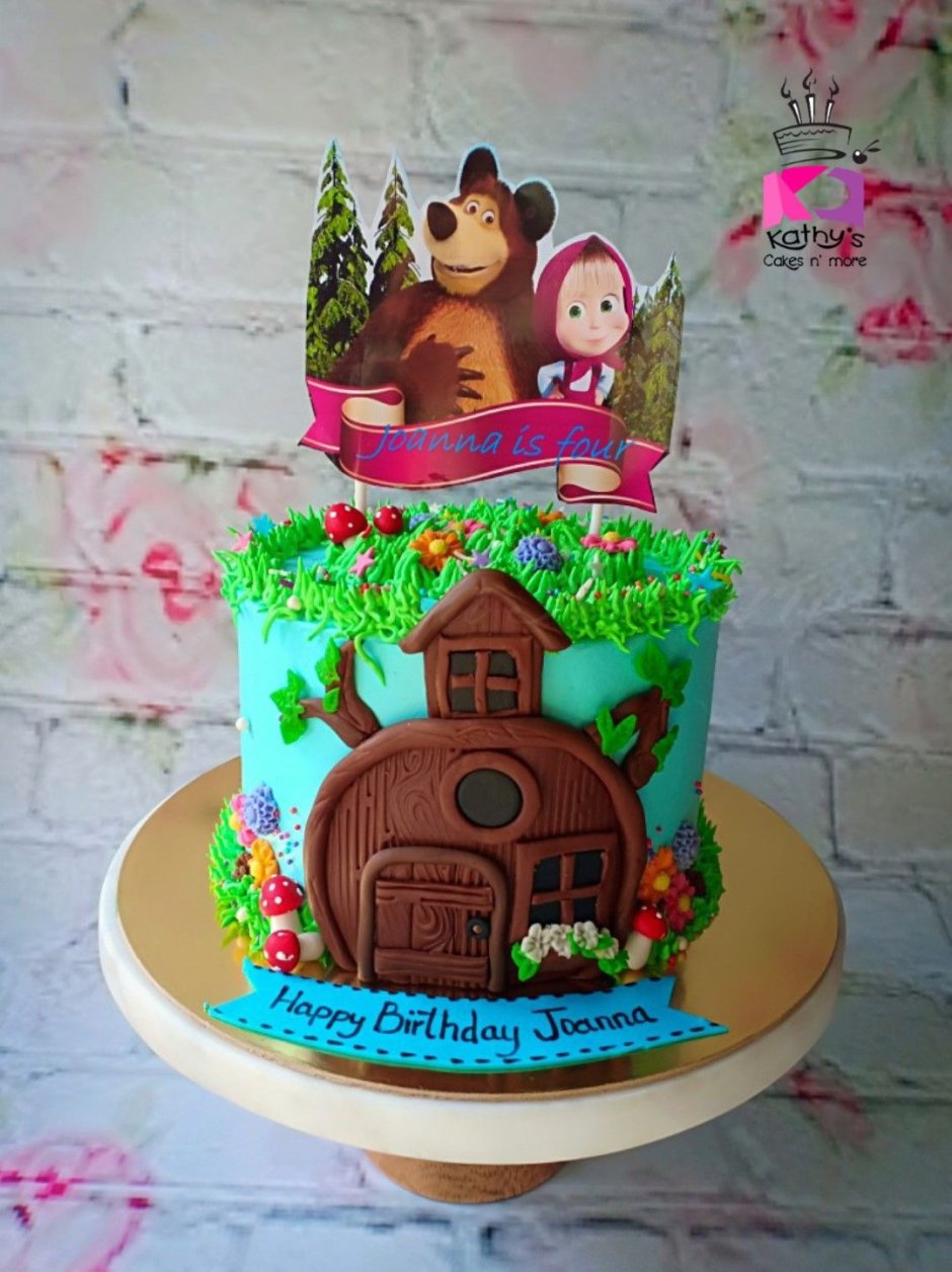 Торт для Вани Маша и медведь-сладкая