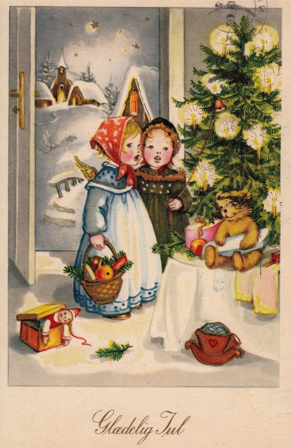 Сюжеты рождественских открыток