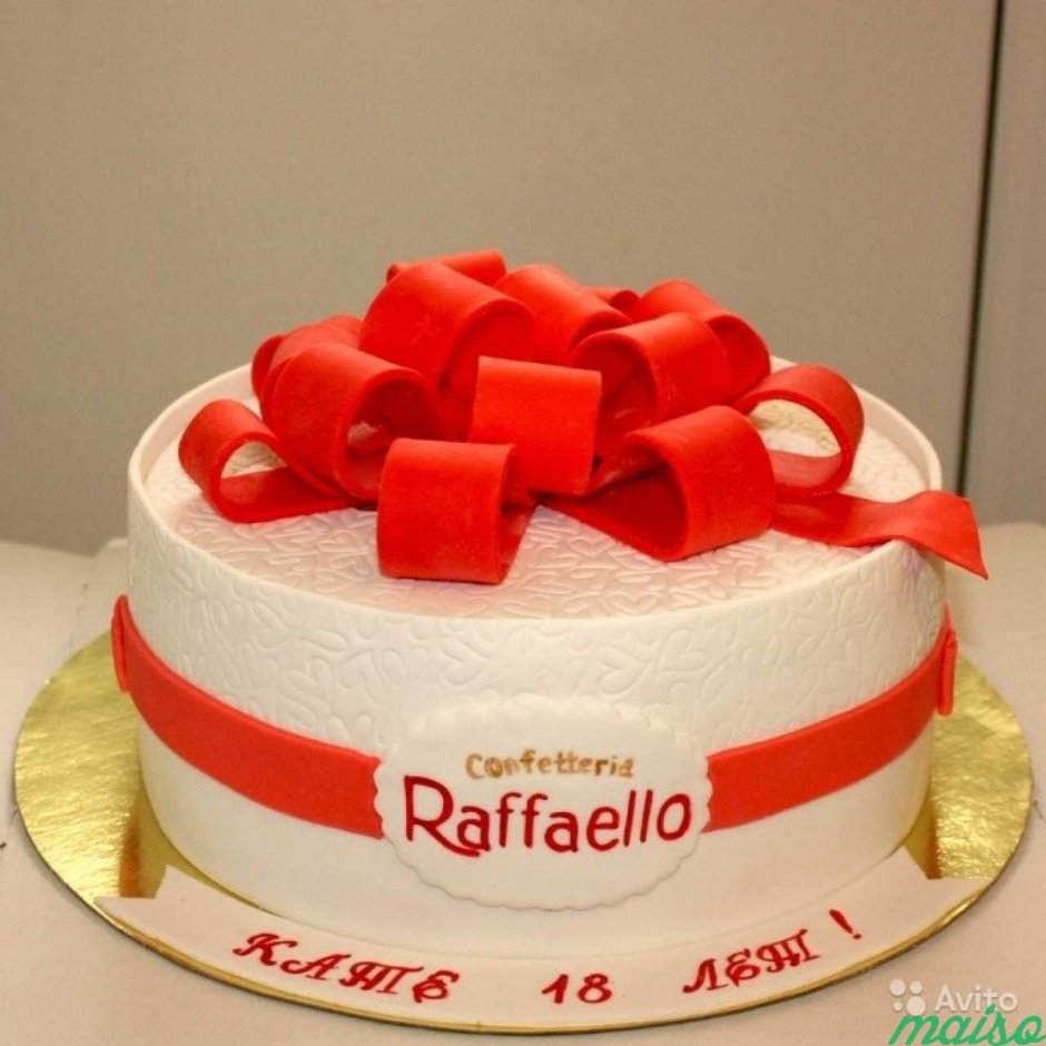 Торт Рафаэлло с фотопечатью