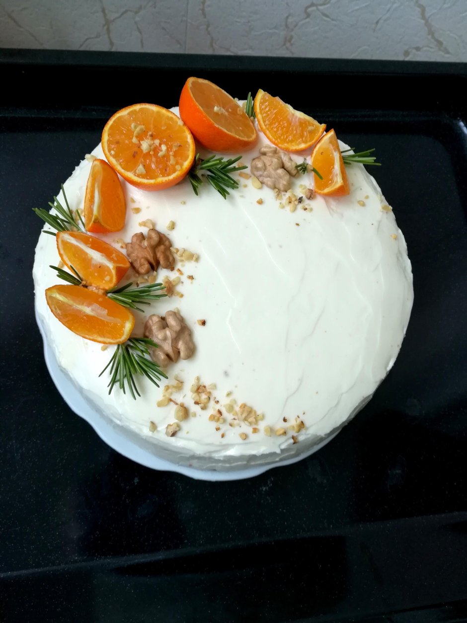 Декор морковного торта