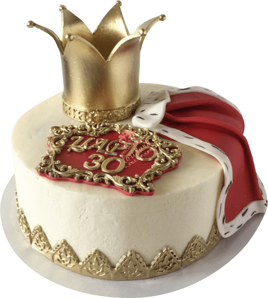 Торт с короной для мужчины без мастики