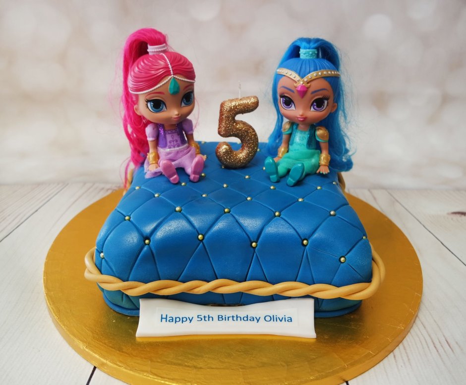 Торт для девочки 5 лет Шиммер и Шайн