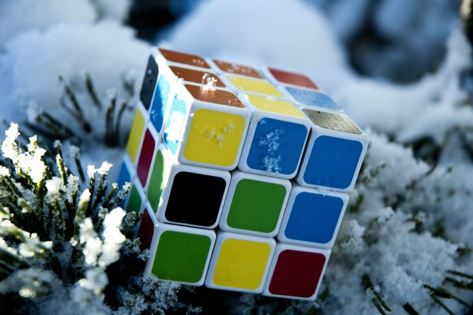 Кубик рубик новогодний
