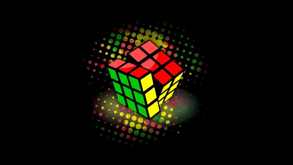 Черный кубик Рубика 3х3