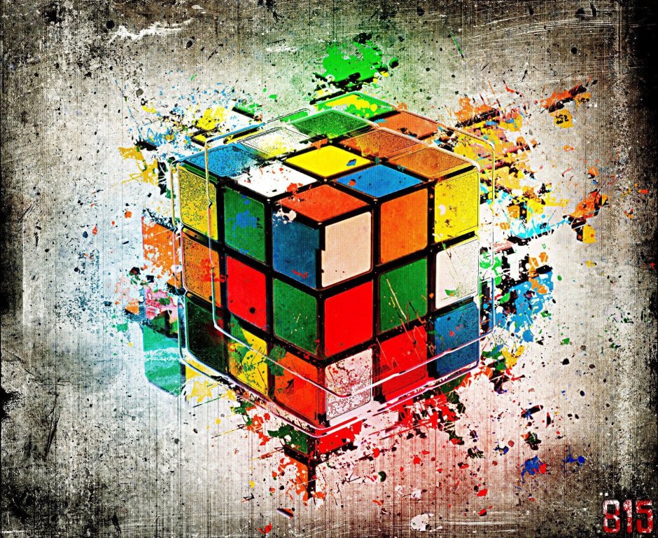 Кубик Рубика картина