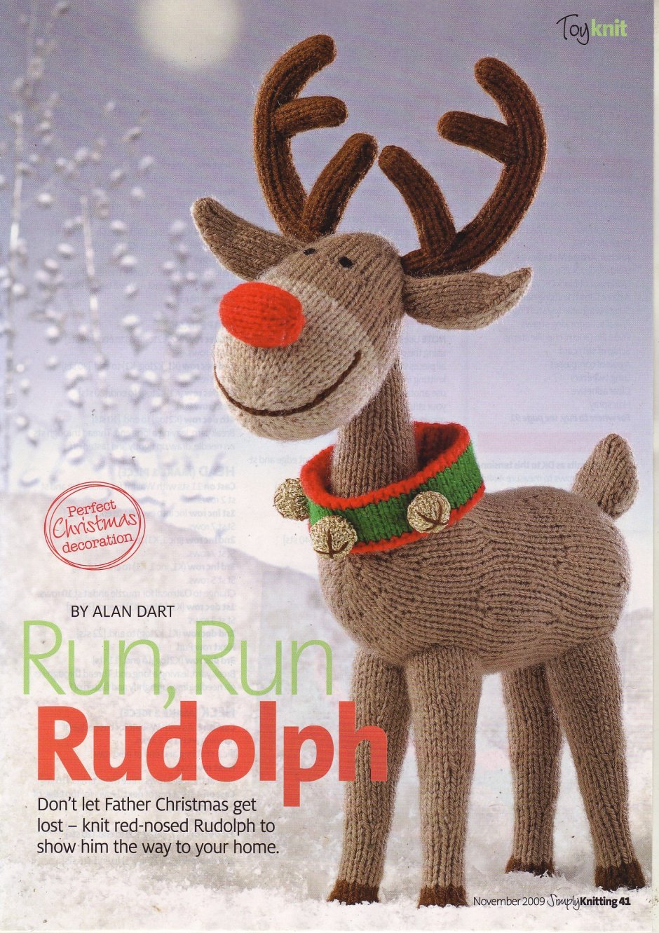 Рождественская открытка с оленями