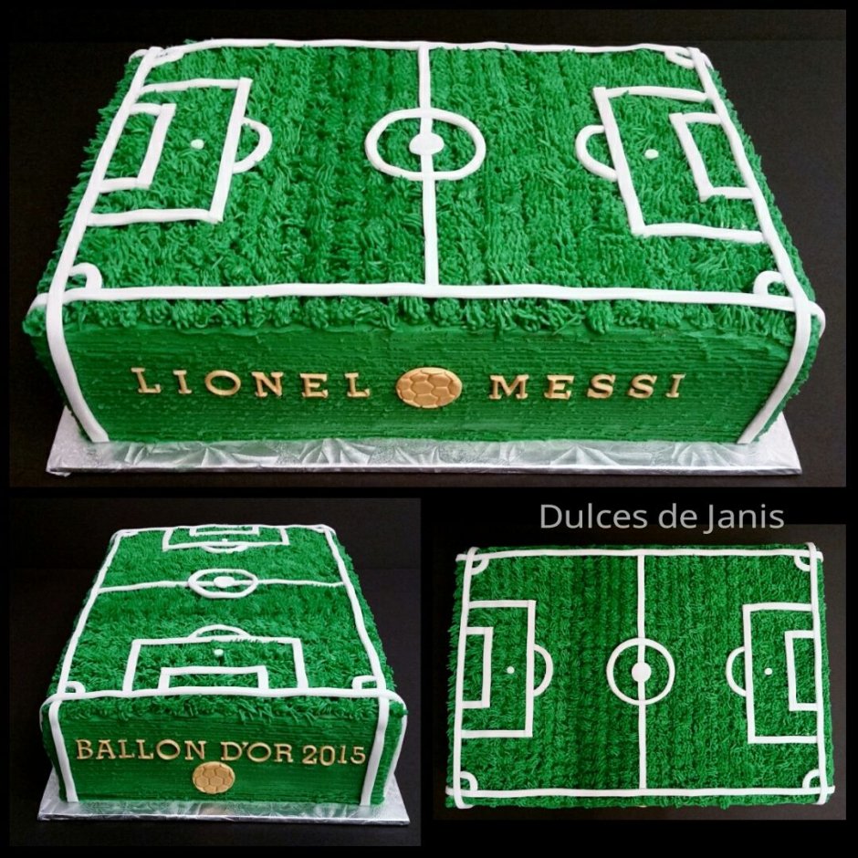 Дизайн торта футбольное поле