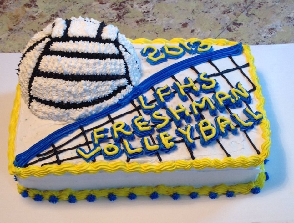 Торт для мальчика 11 лет на день рождения волейбол