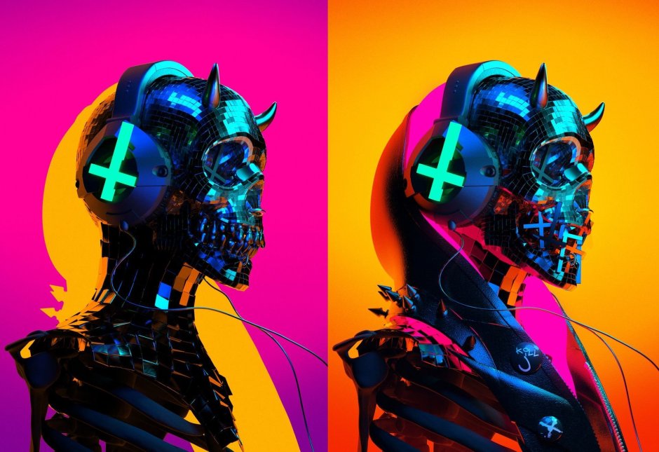 Cyberpunk цветовая палитра