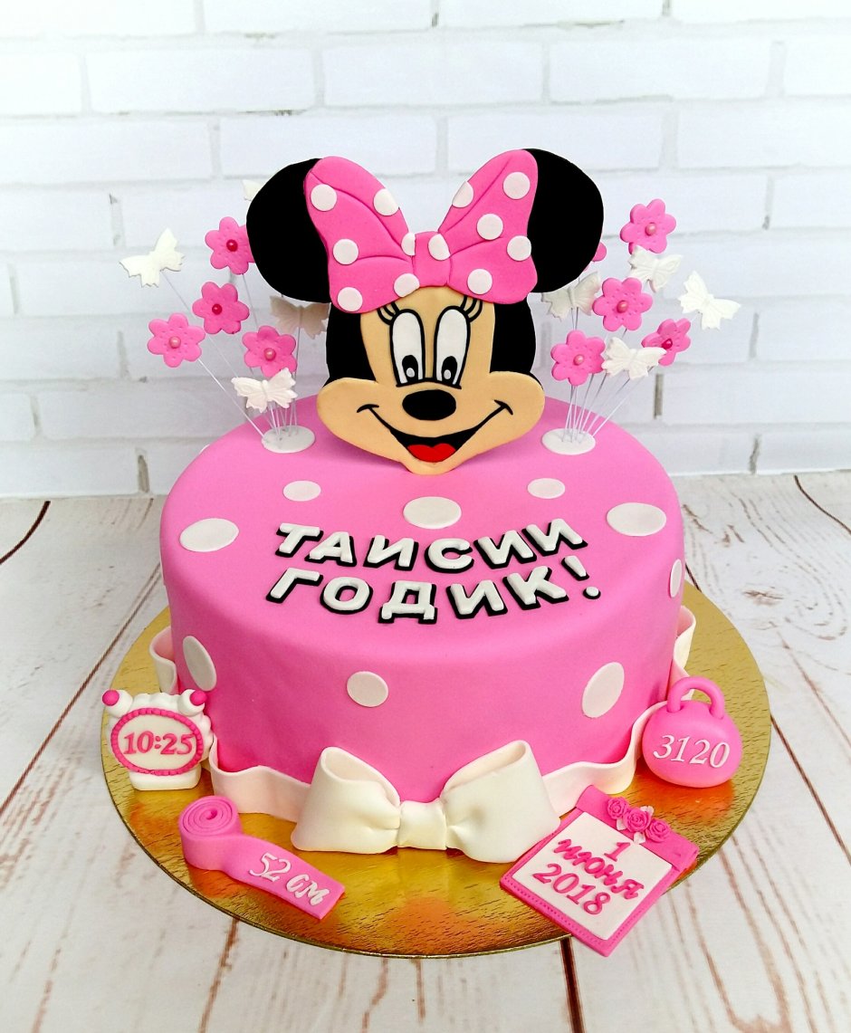Торт на день рождения 1 год девочке Анечке