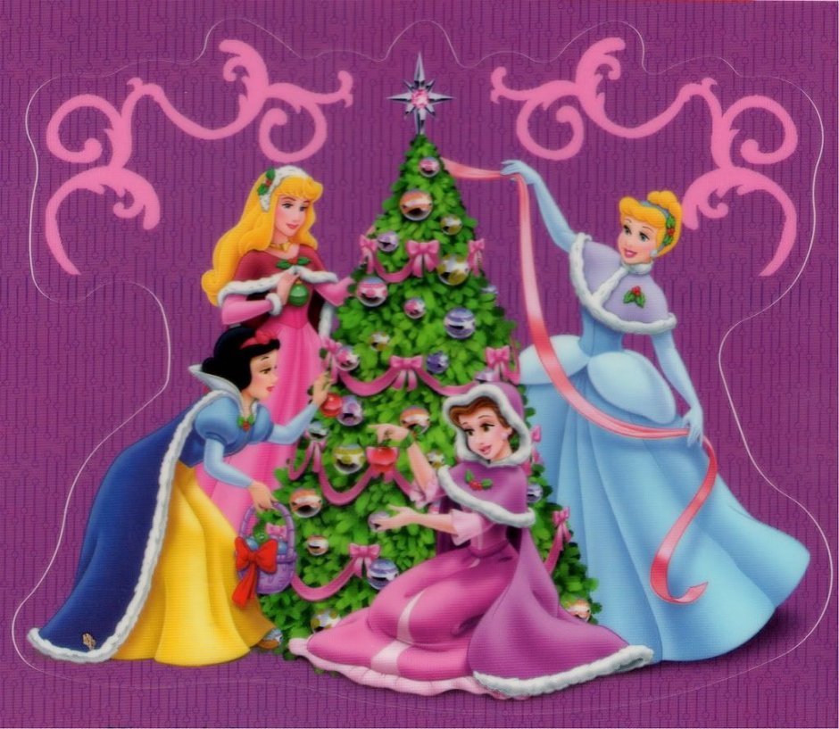 Диснеевские принцессы новый год