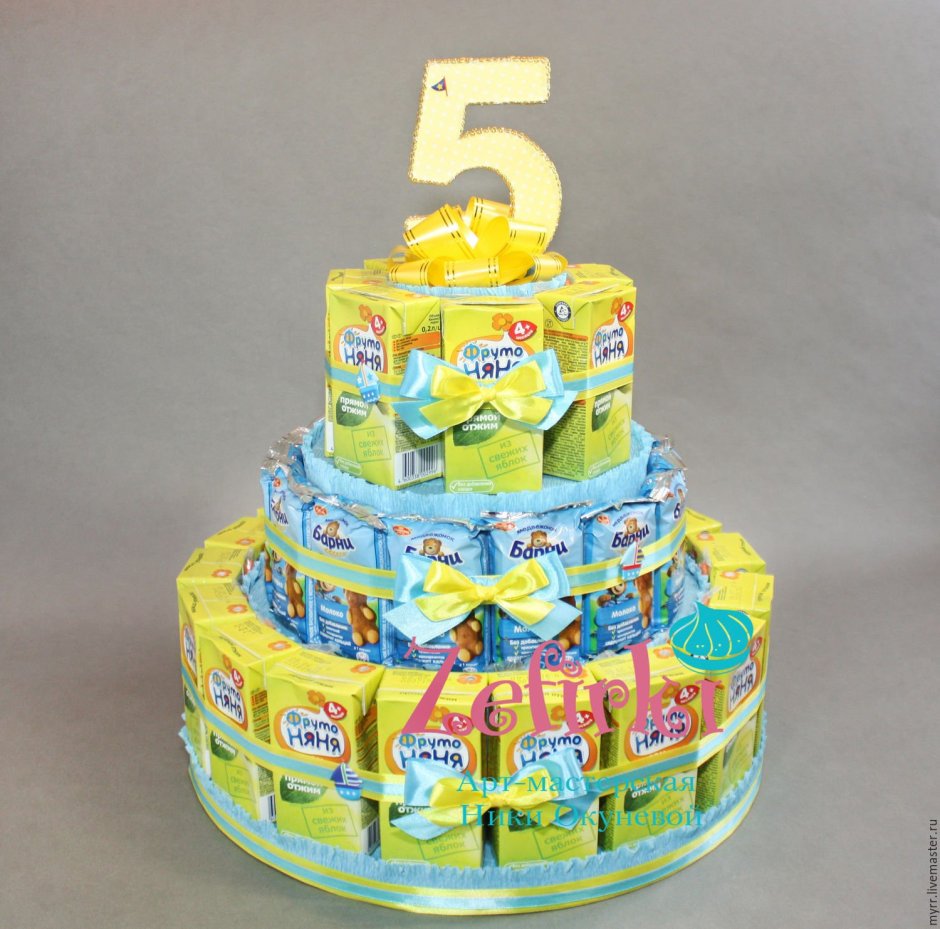 Торты из конфет для детей на день рождения