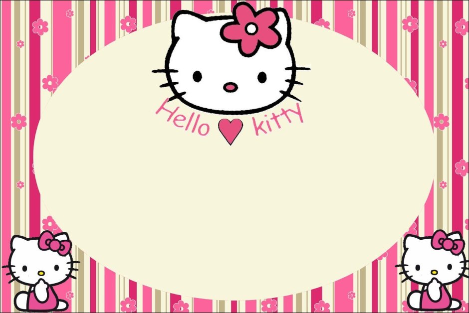 Hello Kitty шаблон на кружку