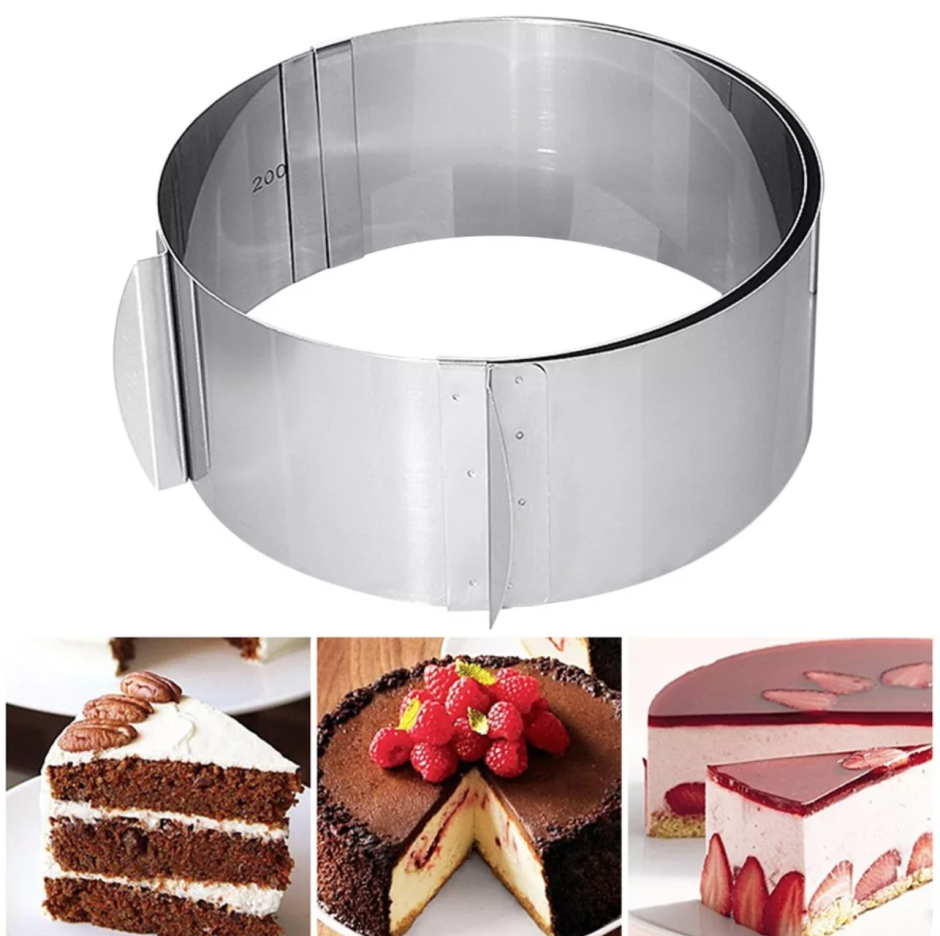 Круглая форма для выпечки Cake Ring 16-30 см.
