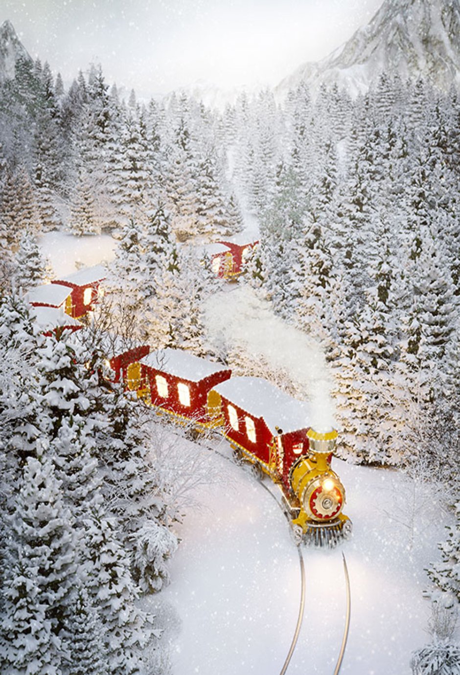 Поезд Крисмас Траин Рождественский