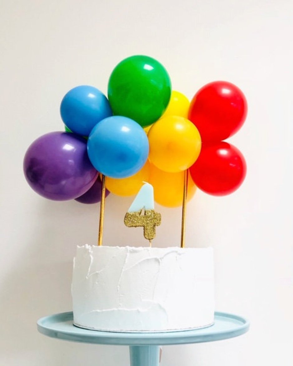 Тортик с воздушными шарами