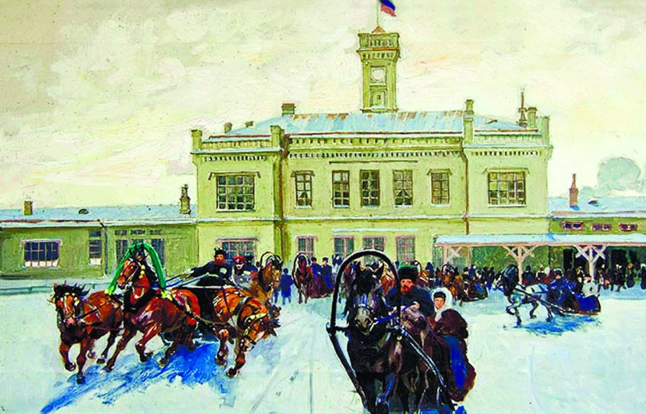 Царскосельский вокзал в Санкт-Петербурге 1837