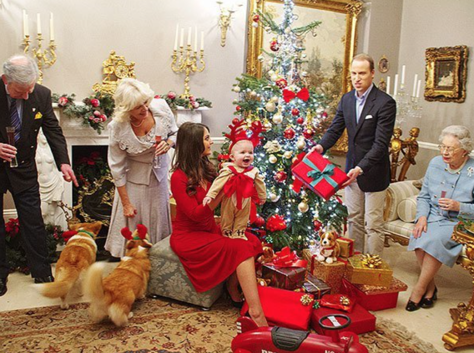 Королевская семья Британии Рождество