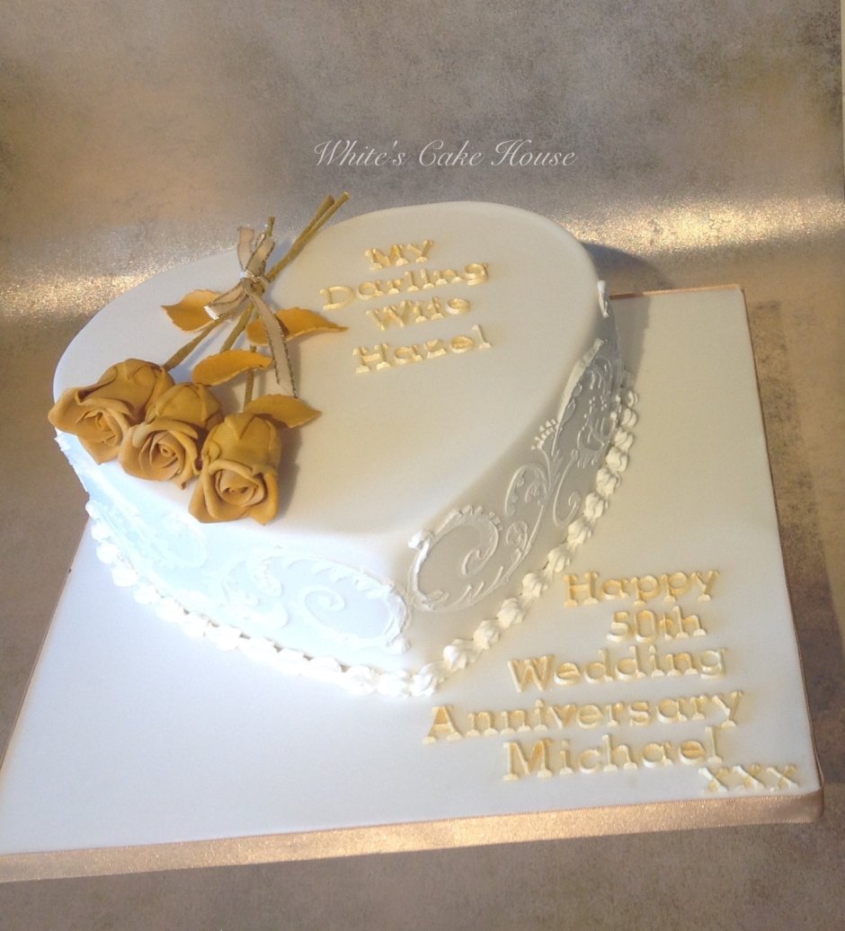 Прямоугольные торты на свадьбу золотую