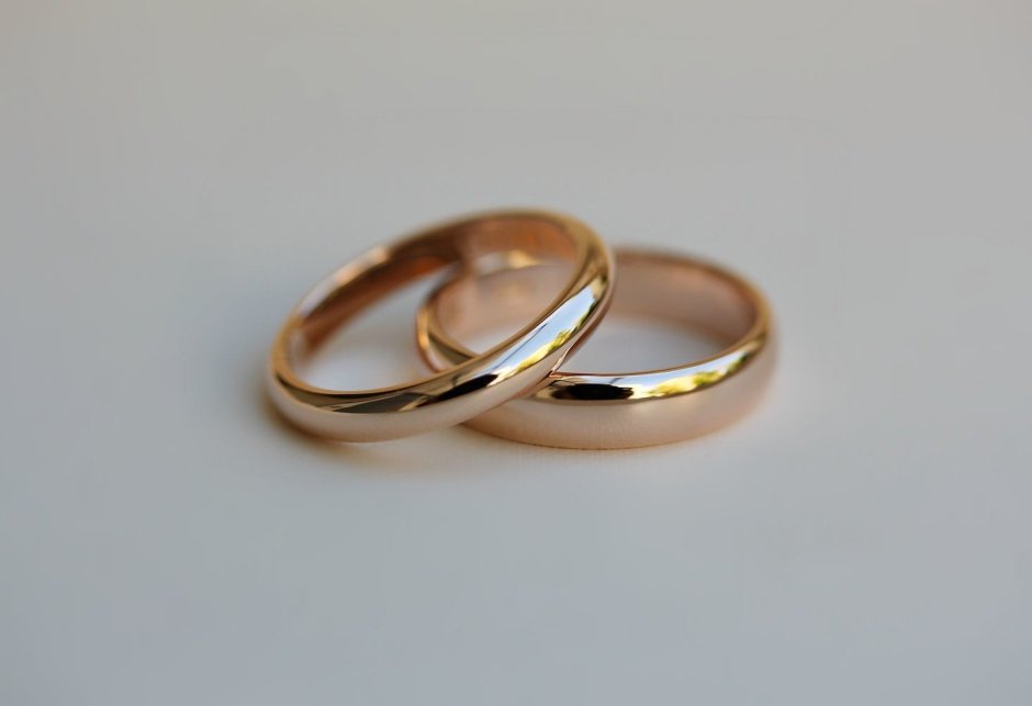 Свадебные кольца классические