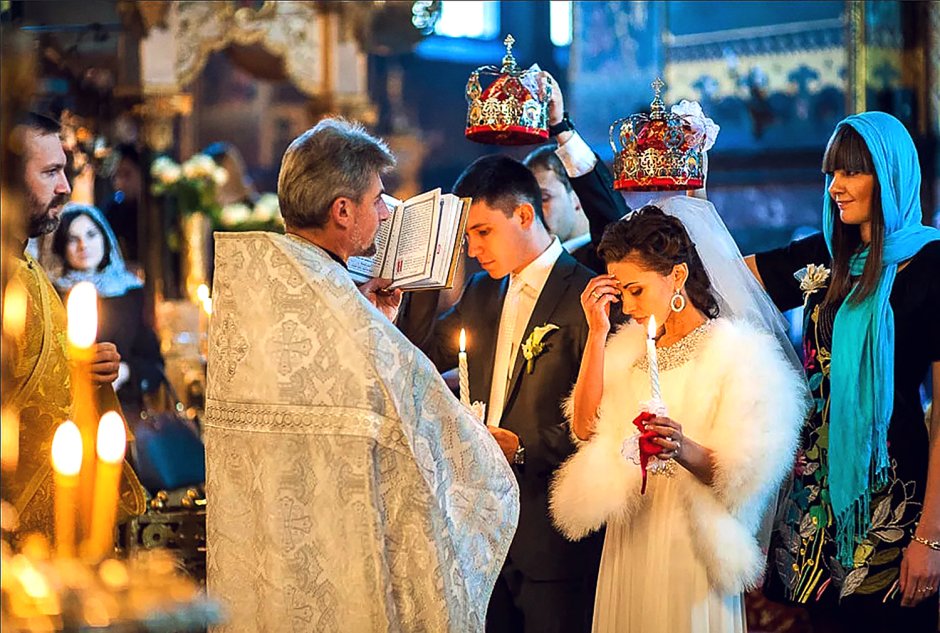 Православная семья венчание