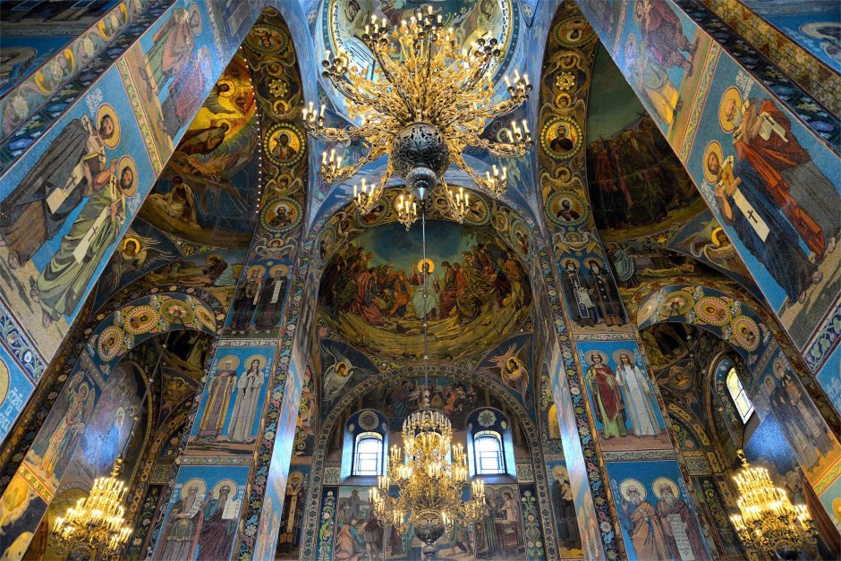 Фрески храма Федоровского храма в Ярославле