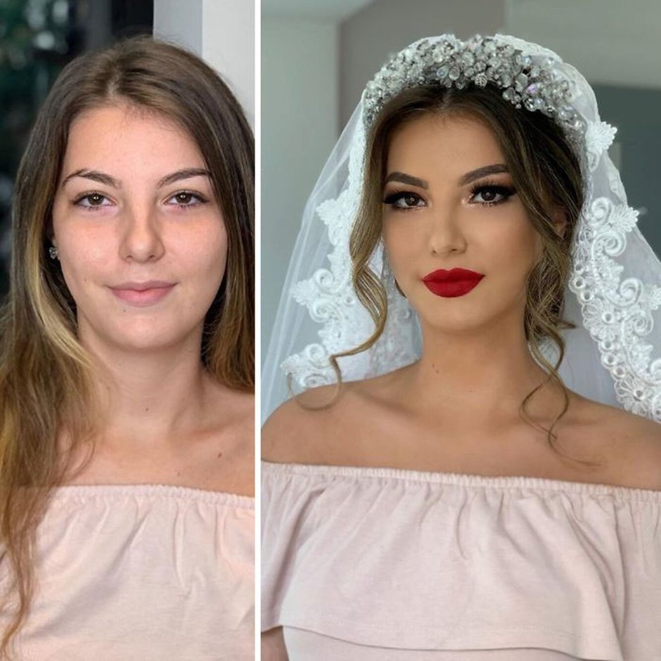 Невеста до и после