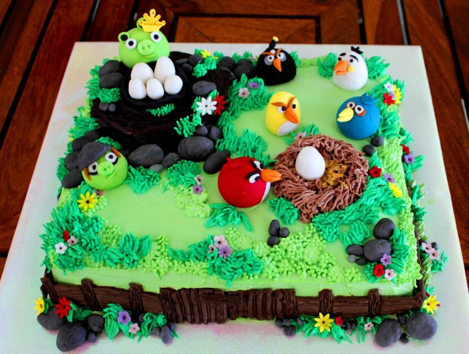 Торт мальчику Angry Birds