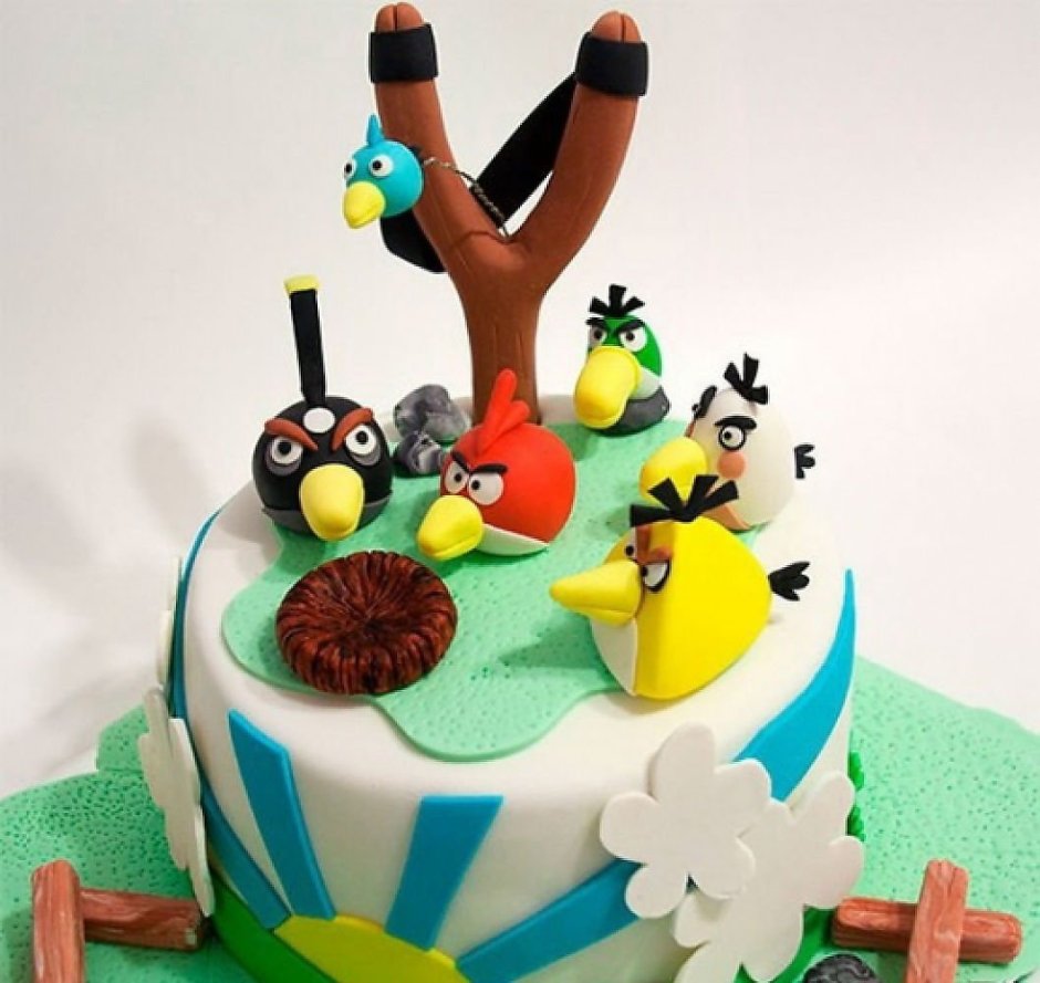 Торт злые птички 2