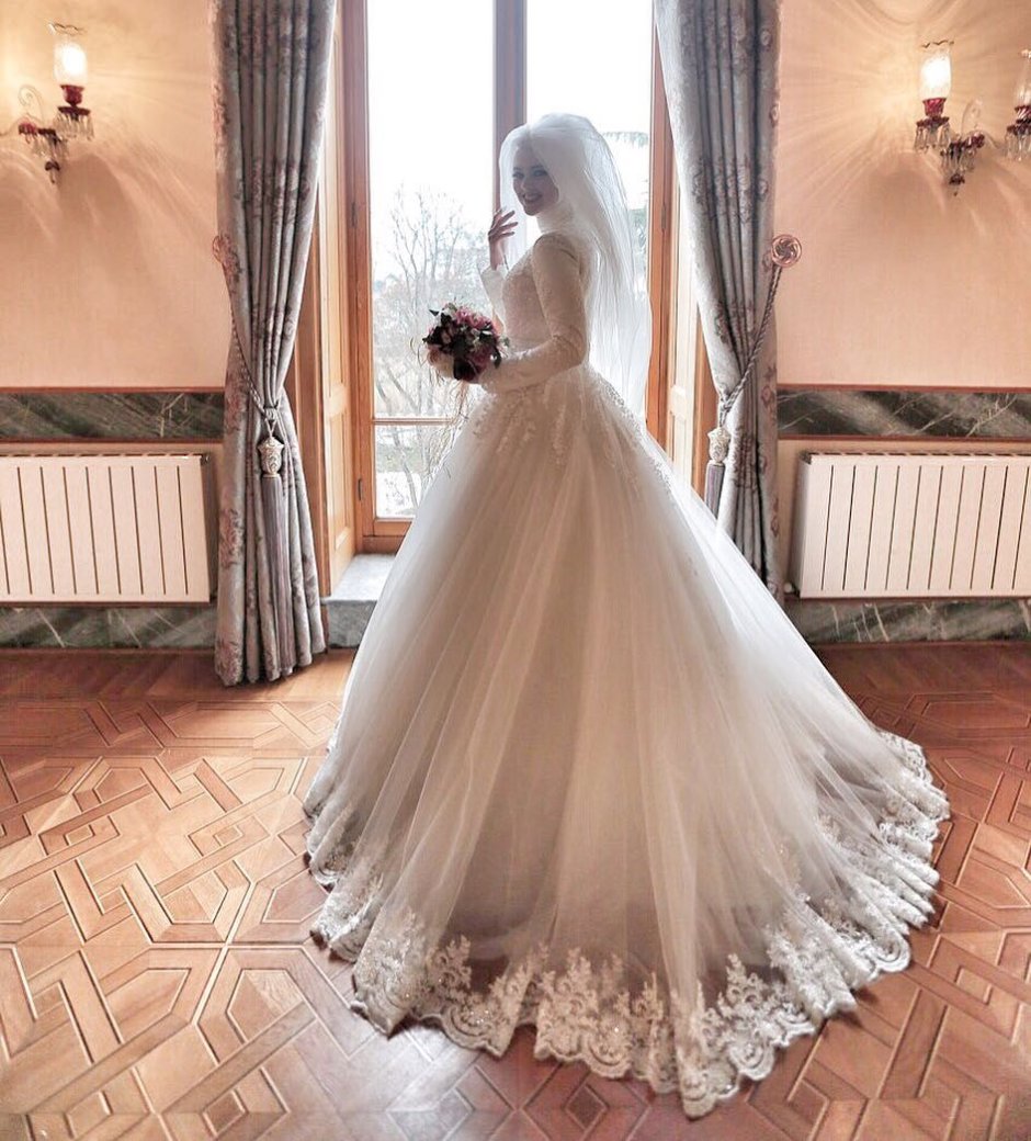 Чеченские закрытые Свадебные платья