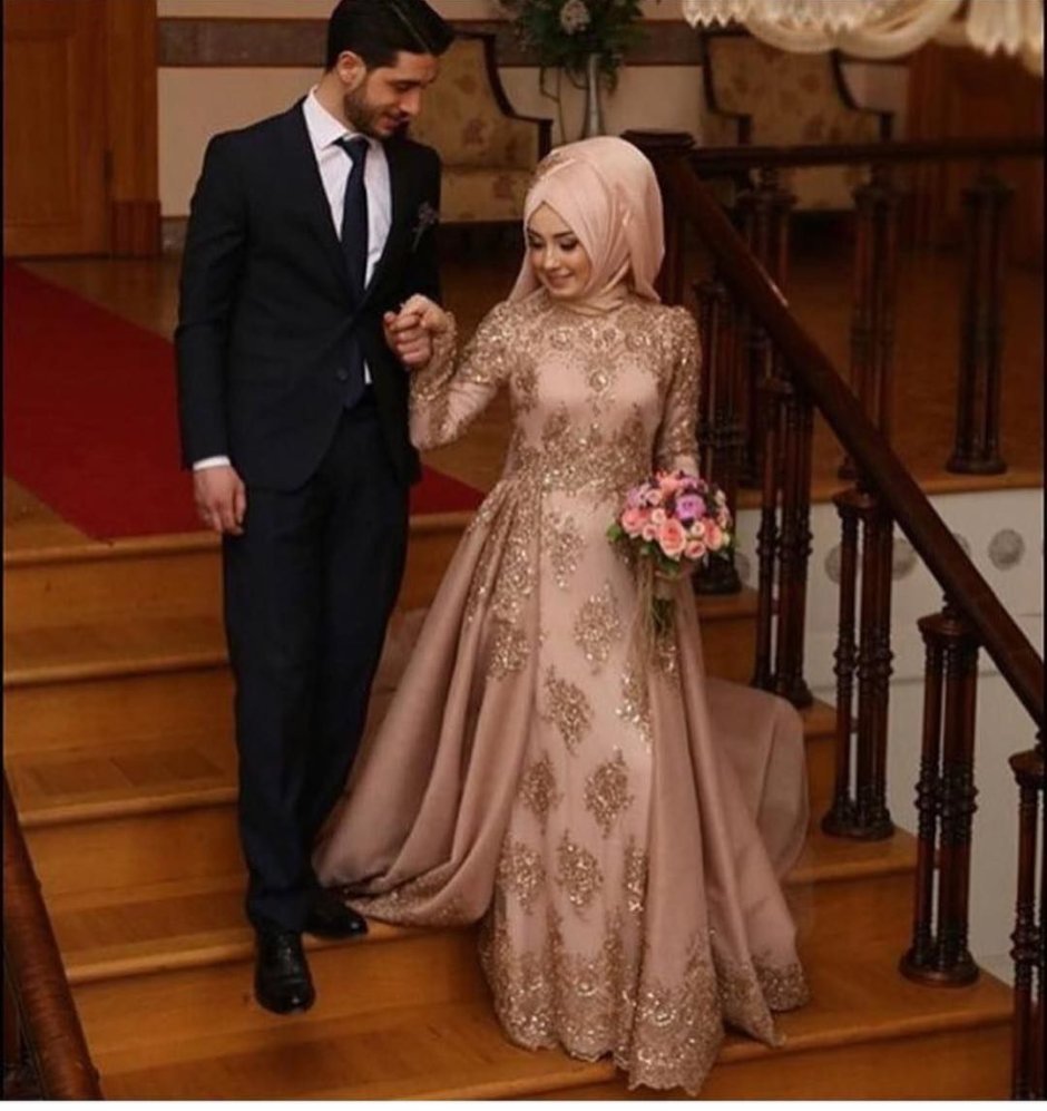 Хиджаб платья красивые с мужем