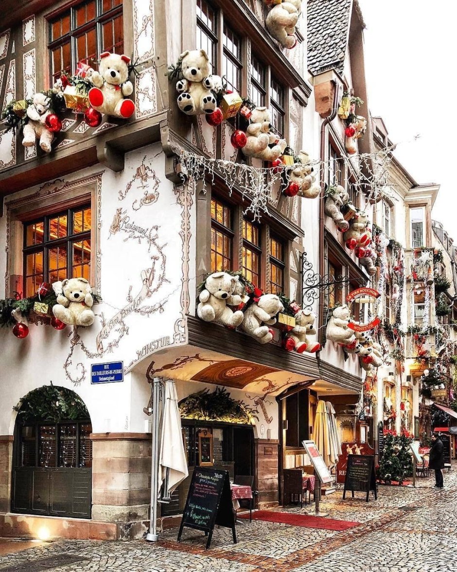 Alsace Франция в Рождество