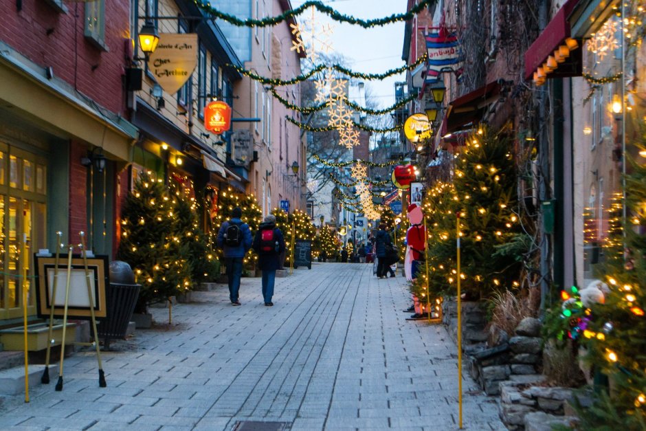 Улицы Квебек Рождество
