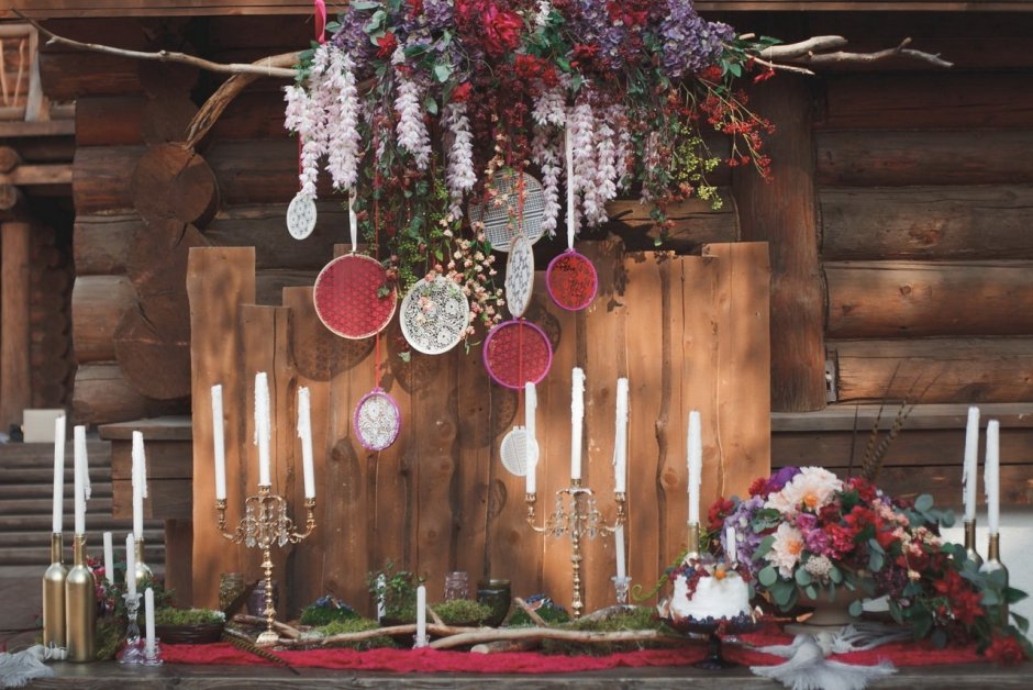 Декор свадьбы в стиле бохо